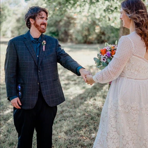 BHLDN Edina dress, ivory, size 16 - Picture 8 of 8